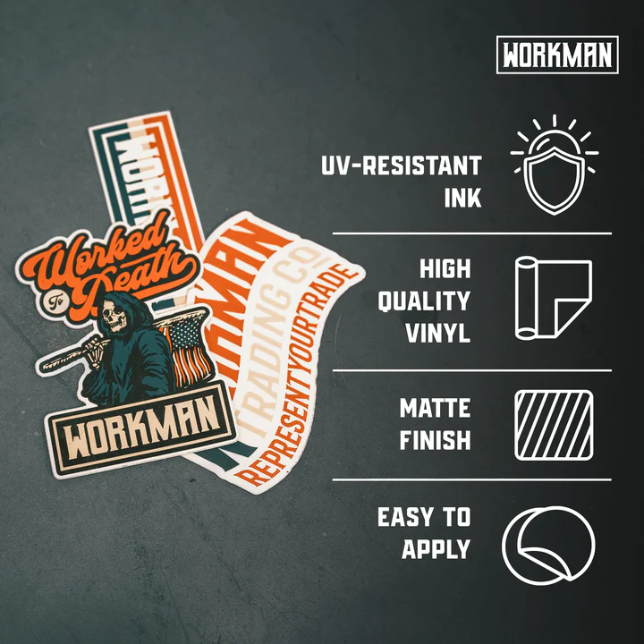 Workman Flag - Sticker - WORKMAN